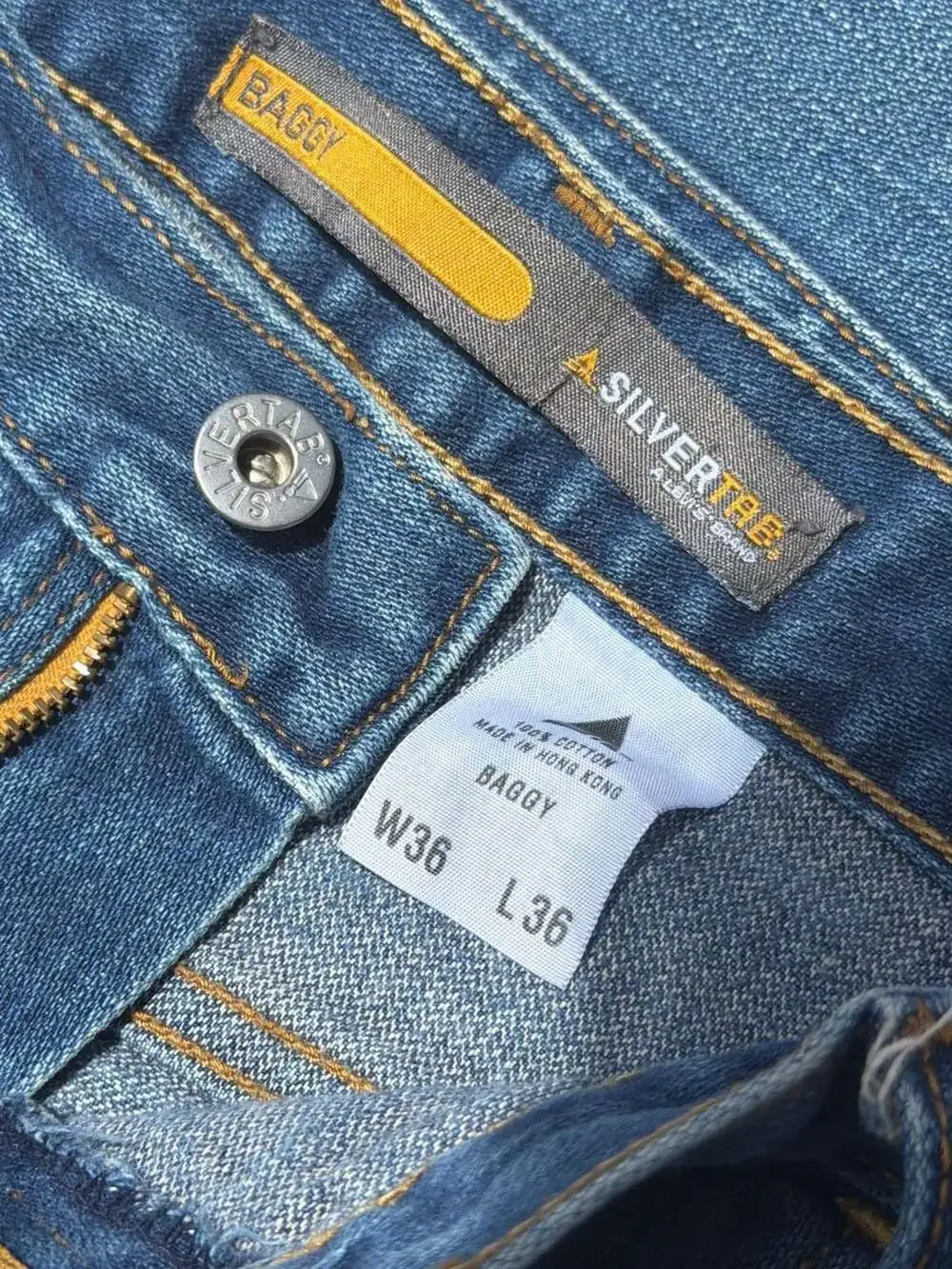 Vintage Levi's SilverTab Baggy Fit Denim Jeans - Men's W36 L36